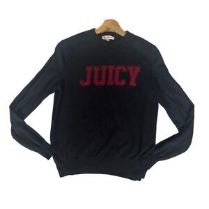 Juicy Couture Flocked Logo Crewneck Sweater